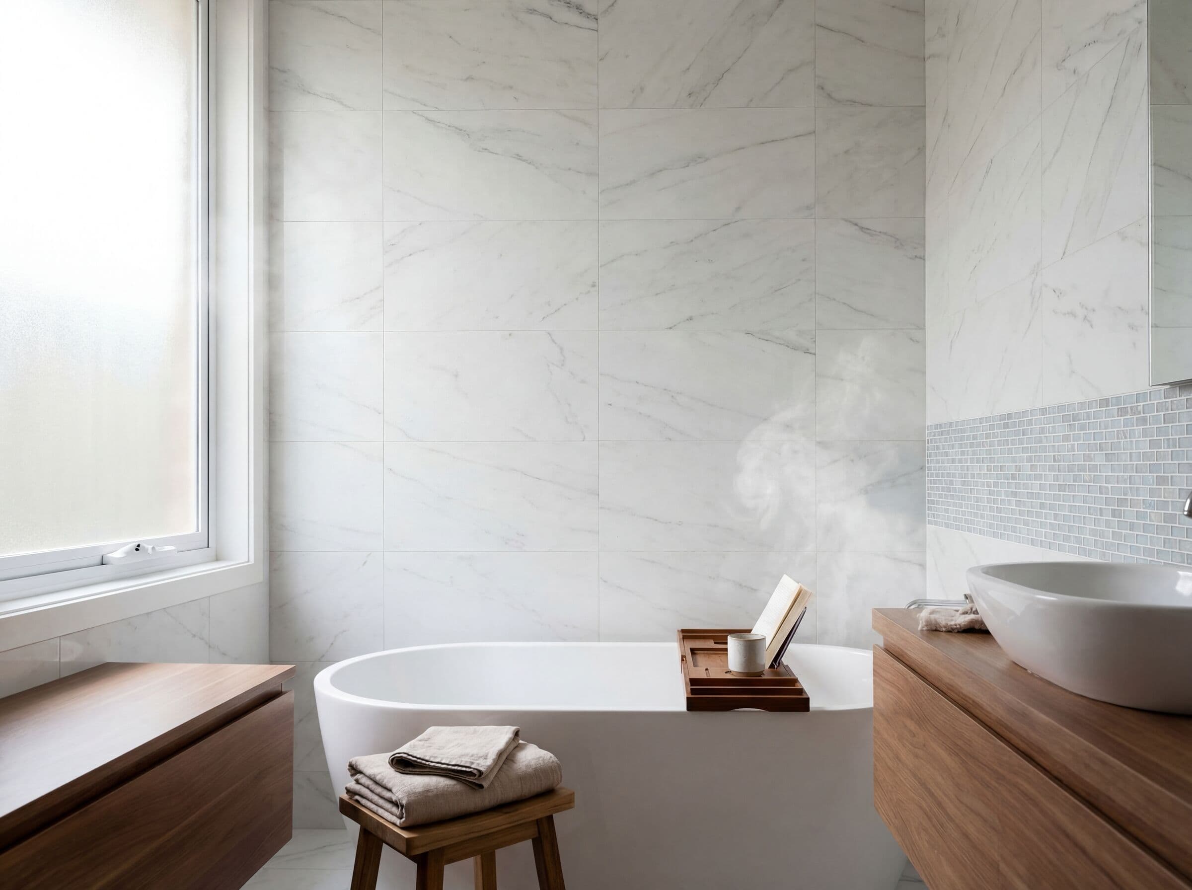 Salle de bain claire
